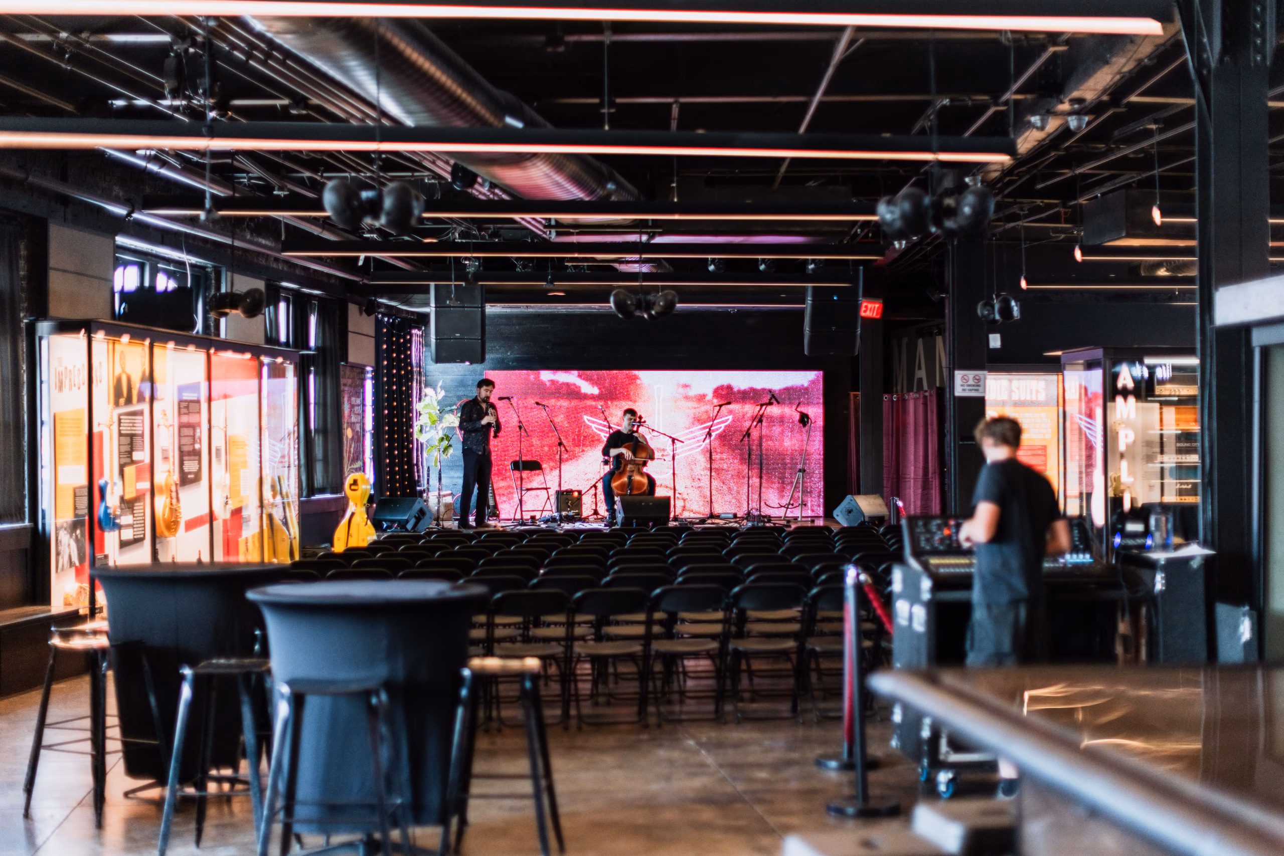Explore the interactive exhibits at the Country Music Hall of Fame