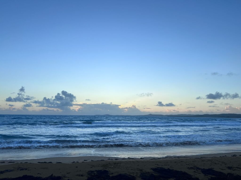 A sunrise over the soft sands of Sun Bay, perfect for early‑morning walks