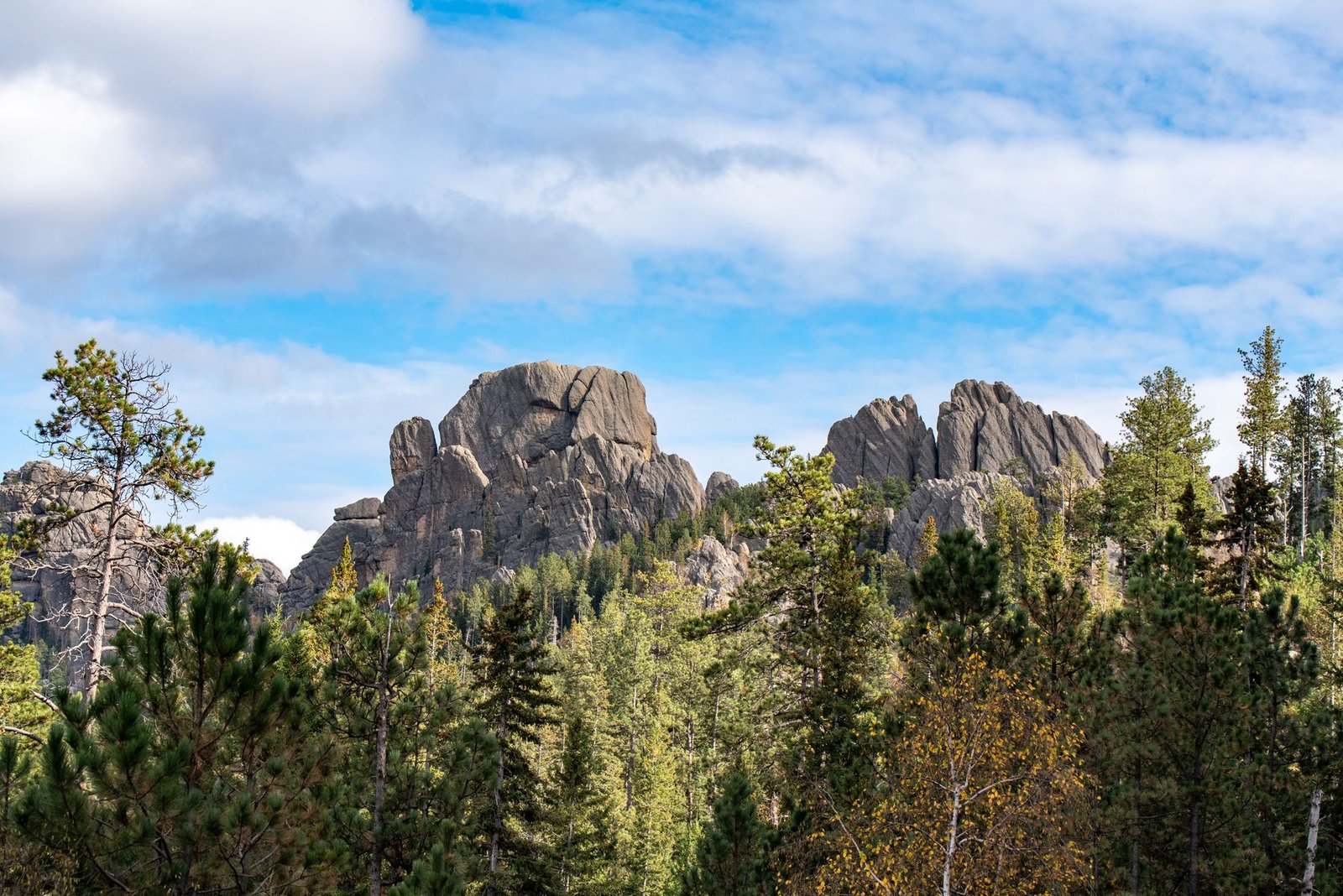 Experience the stunning rock formations and pine forests of the Black Hills in South Dakota
