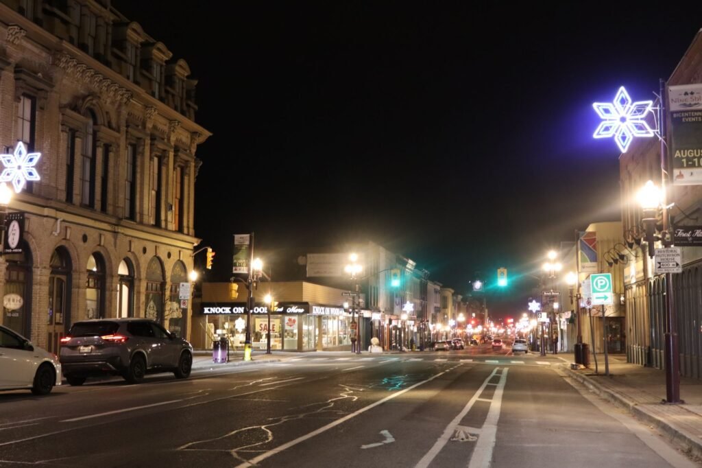 Historic Main Street of St. George with boutique storefronts