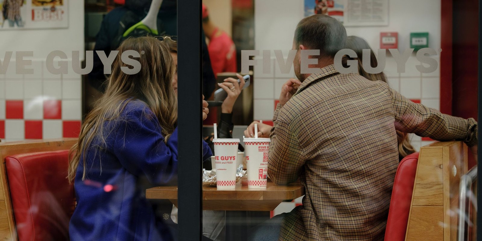 Relish gourmet burgers at Five Guys located in Warwick for a casual but delightful meal. Relish gourmet burgers at Five Guys located in Warwick for a casual but delightful meal.