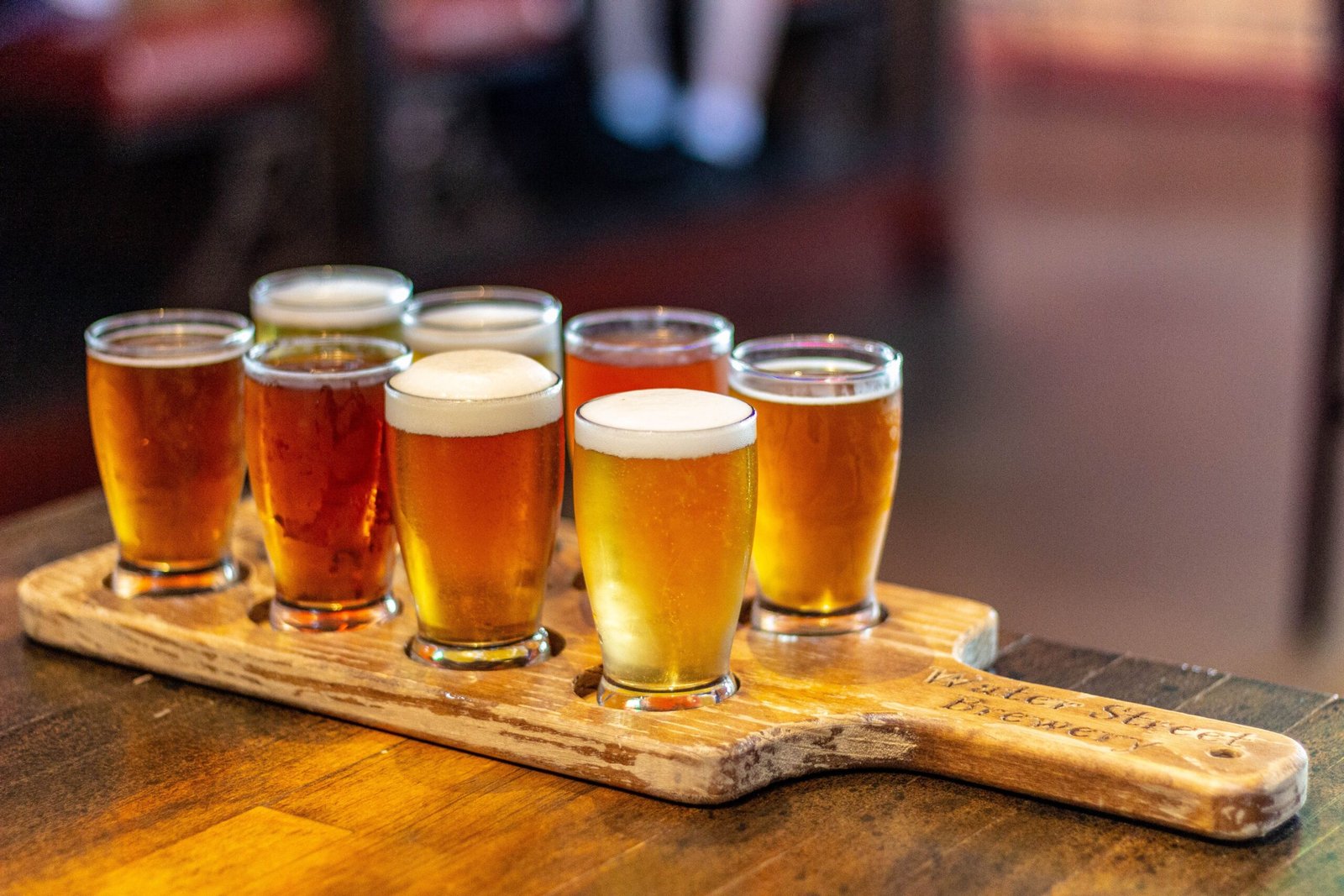 Sample craft brews and pub food at Gordon Biersch Brewery.