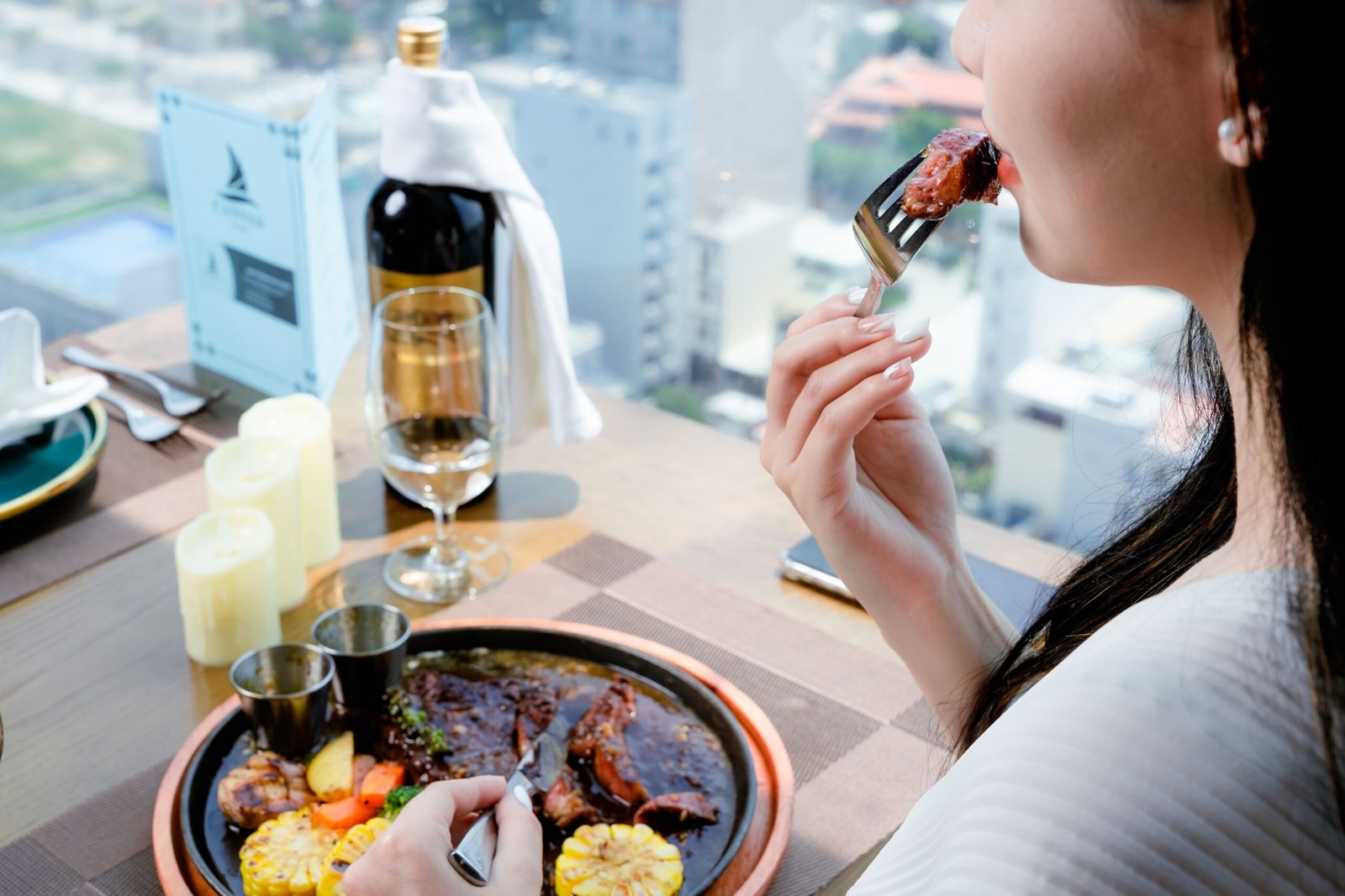 Enjoy casual dining with an upscale twist at **Ruth's Chris Steak House**.