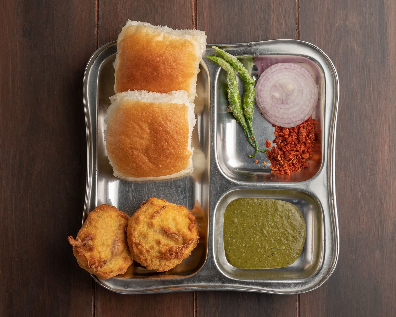 Relish the famous vada pav at Anant Stall near CST.