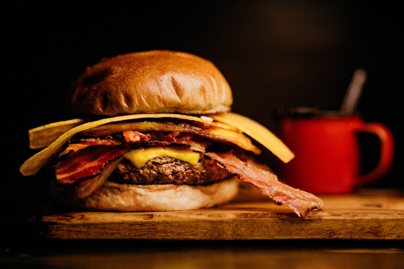 Enjoy a hearty burger at The Rustic in Terminal A. Enjoy a hearty burger at The Rustic in Terminal A.