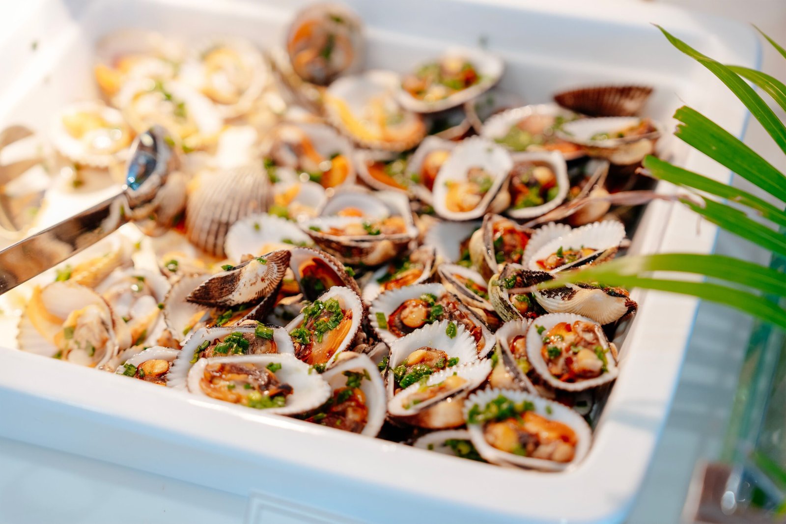Relish in fresh seafood at Nha Hang Ngon, with dishes prepared right in front of you.