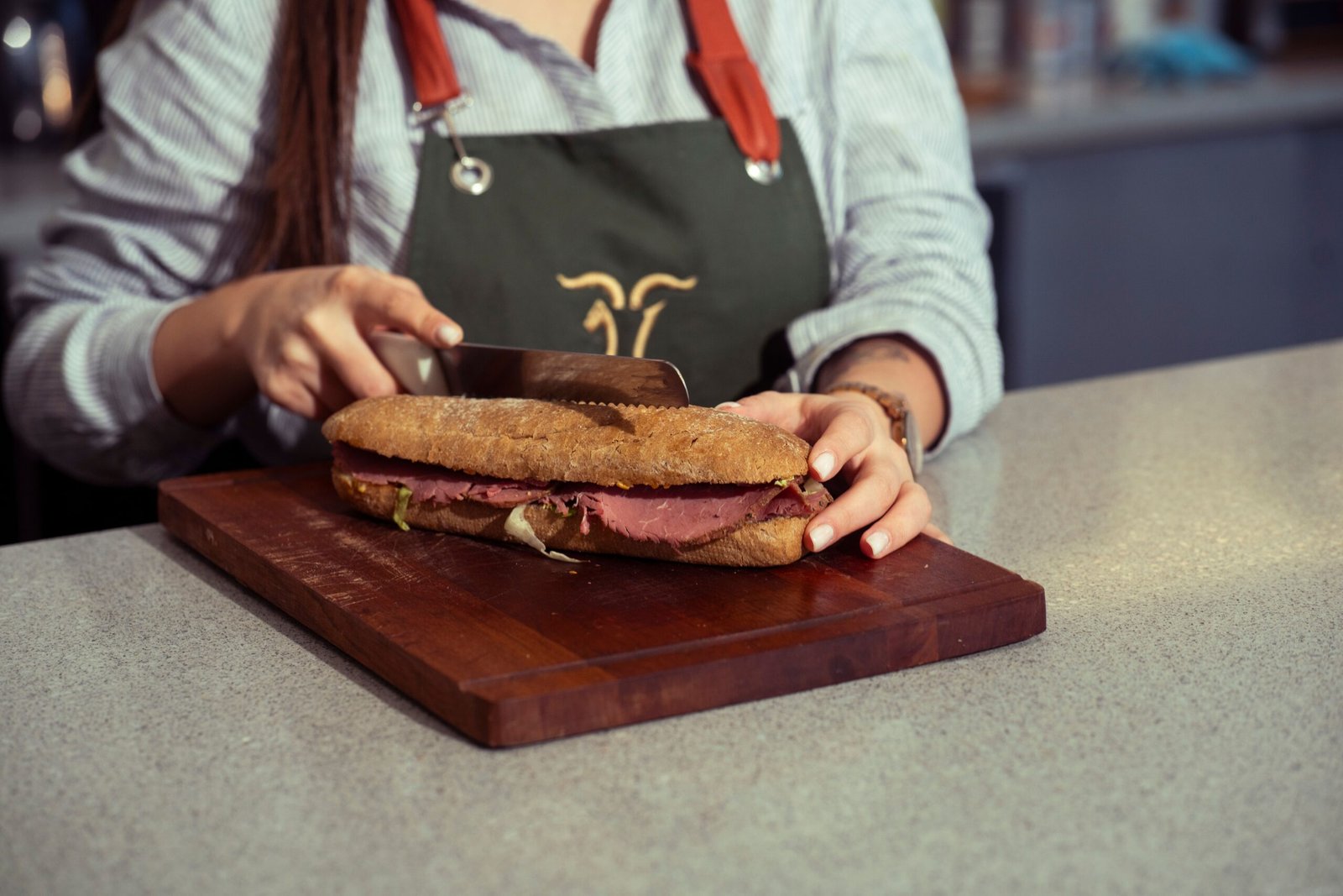 Dine at Zingerman's Delicatessen in Ann Arbor for gourmet sandwiches.