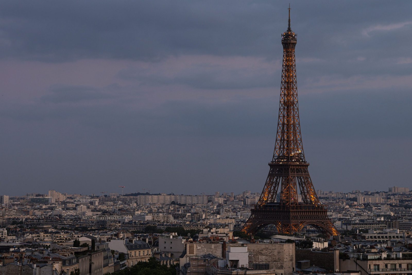 Experience a romantic evening at Eiffel Tower Restaurant, offering Eiffel Tower views.