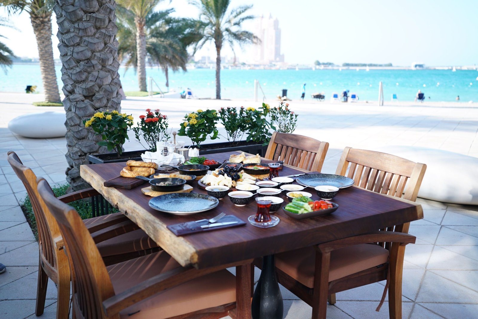 Enjoy a meal with a view at **The Palm**. Enjoy a meal with a view at **The Palm**.