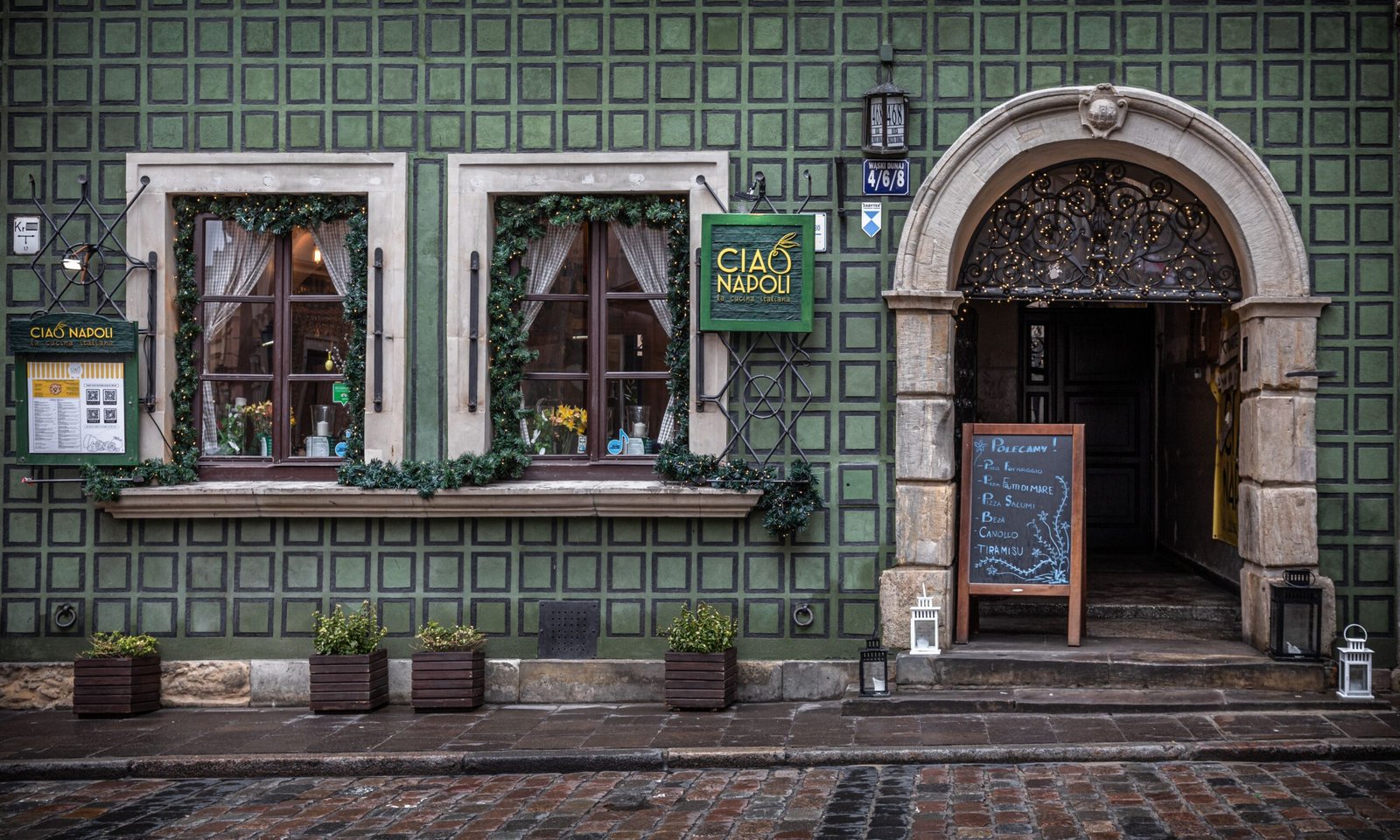 Dine on classic Italian dishes at **Ciao Osteria**. Dine on classic Italian dishes at **Ciao Osteria**.