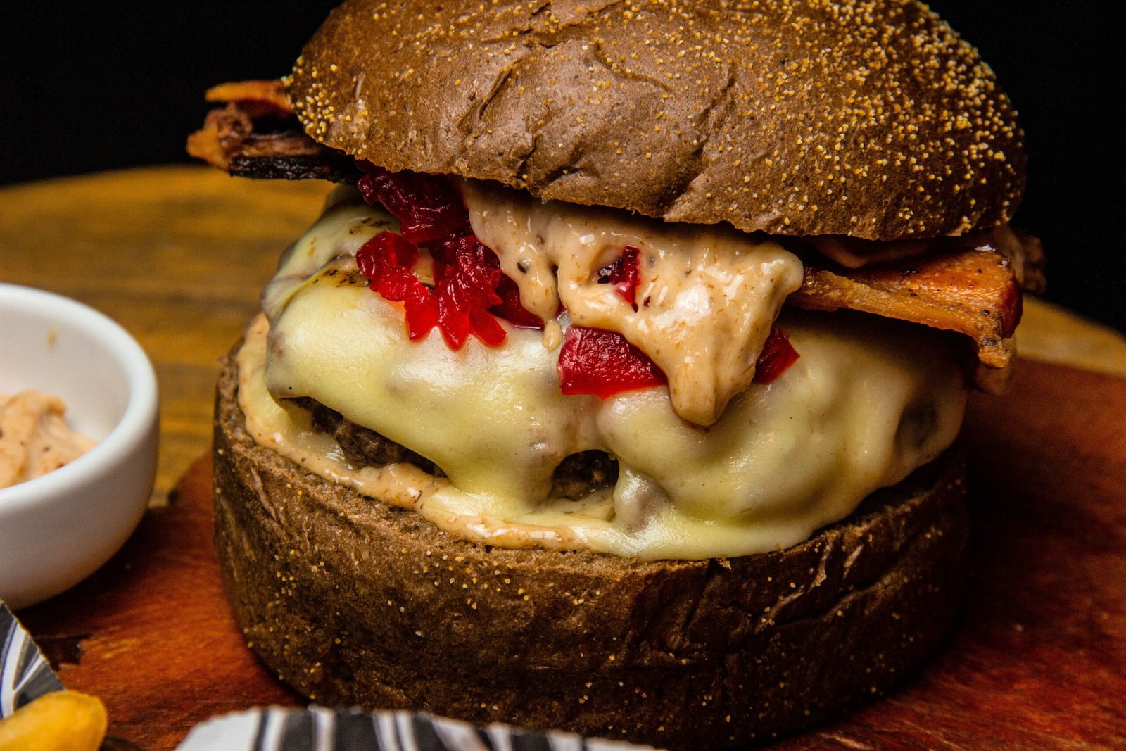 Relish gourmet burgers at AJ's Cafe, recently opened in the Old Market District. Relish gourmet burgers at AJ's Cafe, recently opened in the Old Market District.
