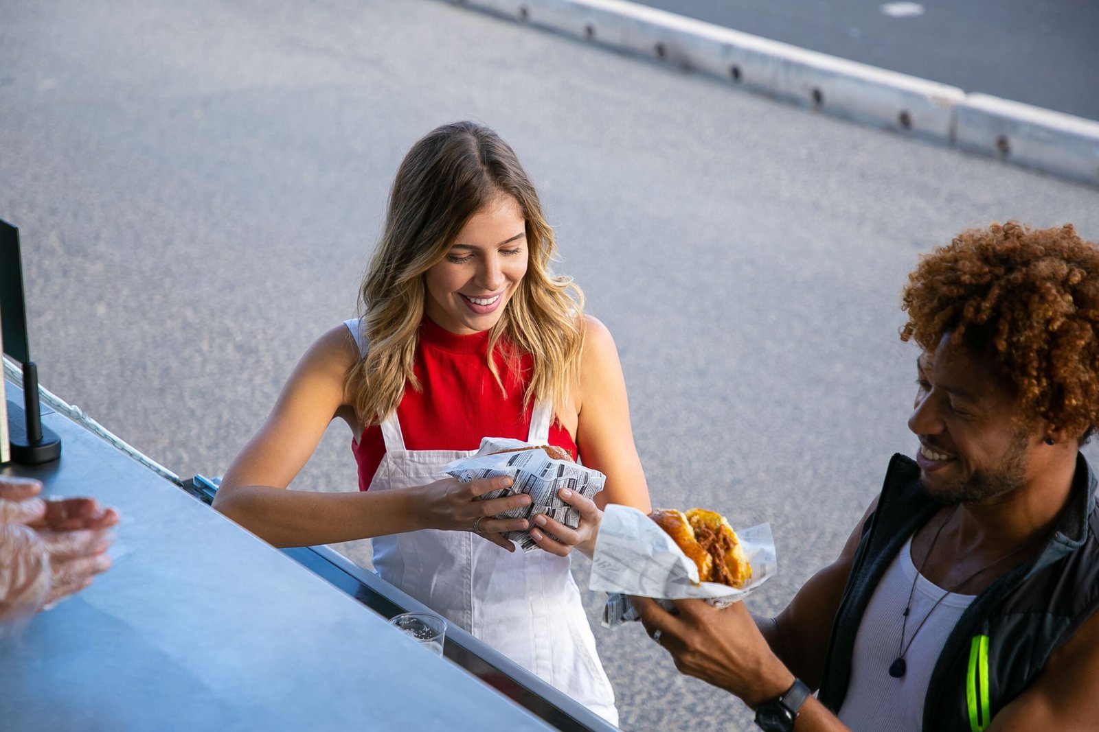 Enjoy brunch at The Great American Food Truck at Ventura Boulevard.