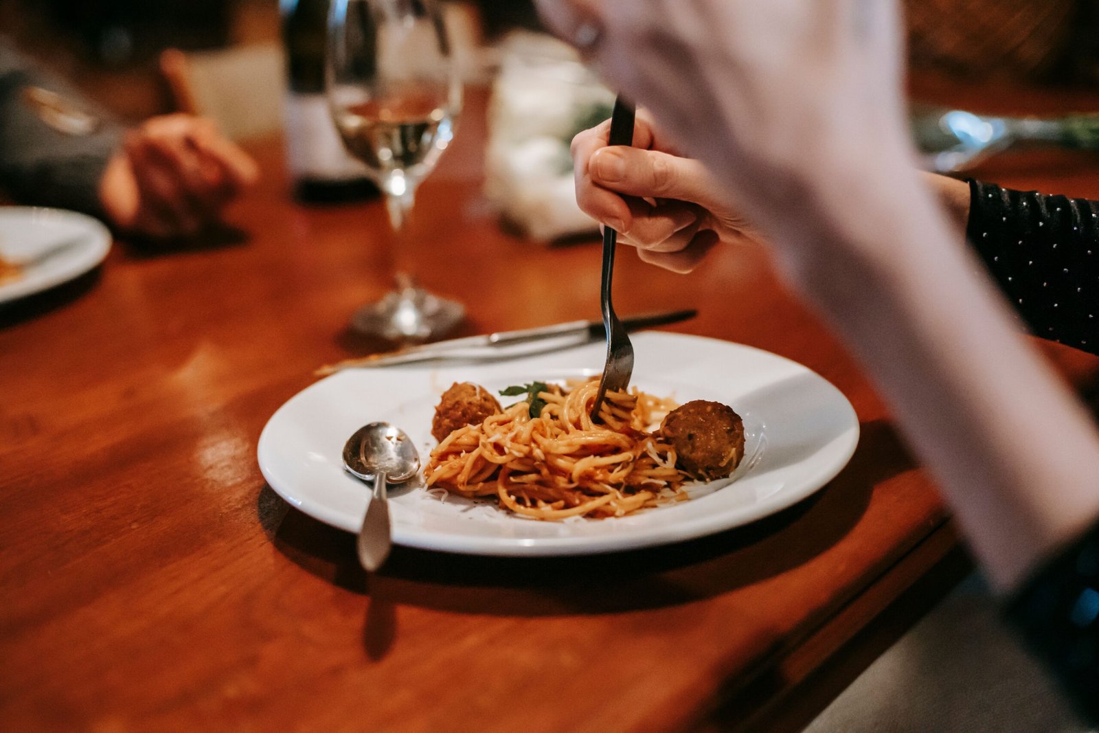 Experience upscale Italian dining at **Caffe Abbraccio**, featuring homemade pasta and an extensive wine list.
