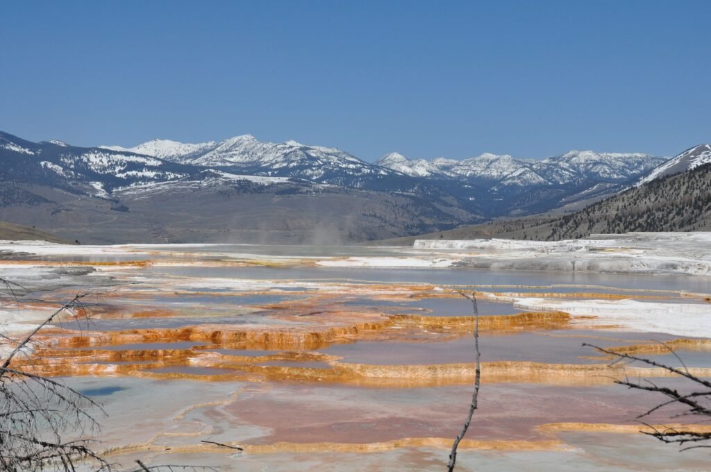 Relaxing at the nearby hot springs in the Methow Valley