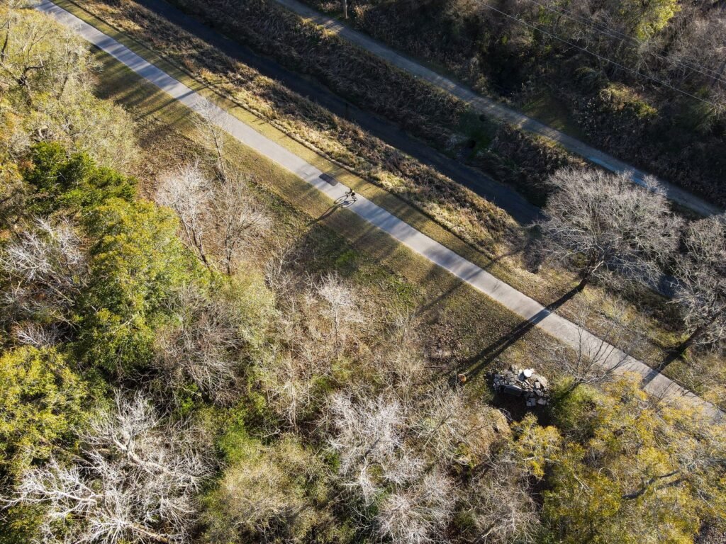 Scenic trail along the Ocmulgee River in Macon