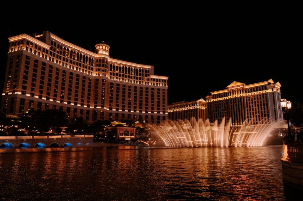 The iconic Bellagio fountains put on a free water show perfect for teens