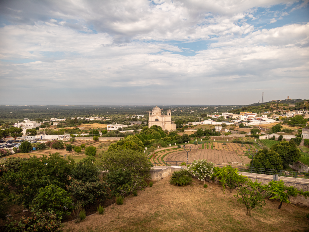 The white‑washed hill town of Ostuni, often called the "White City"